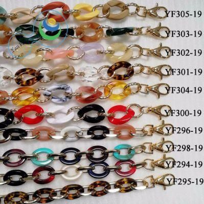 21.5*30mm New Pure Color Design Series Ornament Chain Plastic Chain (YF302-19)