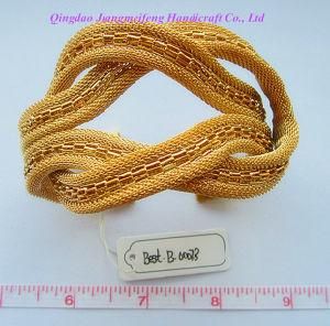 American and Europe Style Gold Plated Chain Bracelet