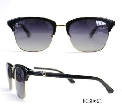 Square Frame Acetate Sunglasses (with Ce)