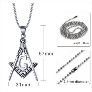 Wholesale Metal Silver Custom Masonic Jewelry