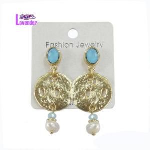 Fashion Jewelry with Round Part Stud Earrings for Women