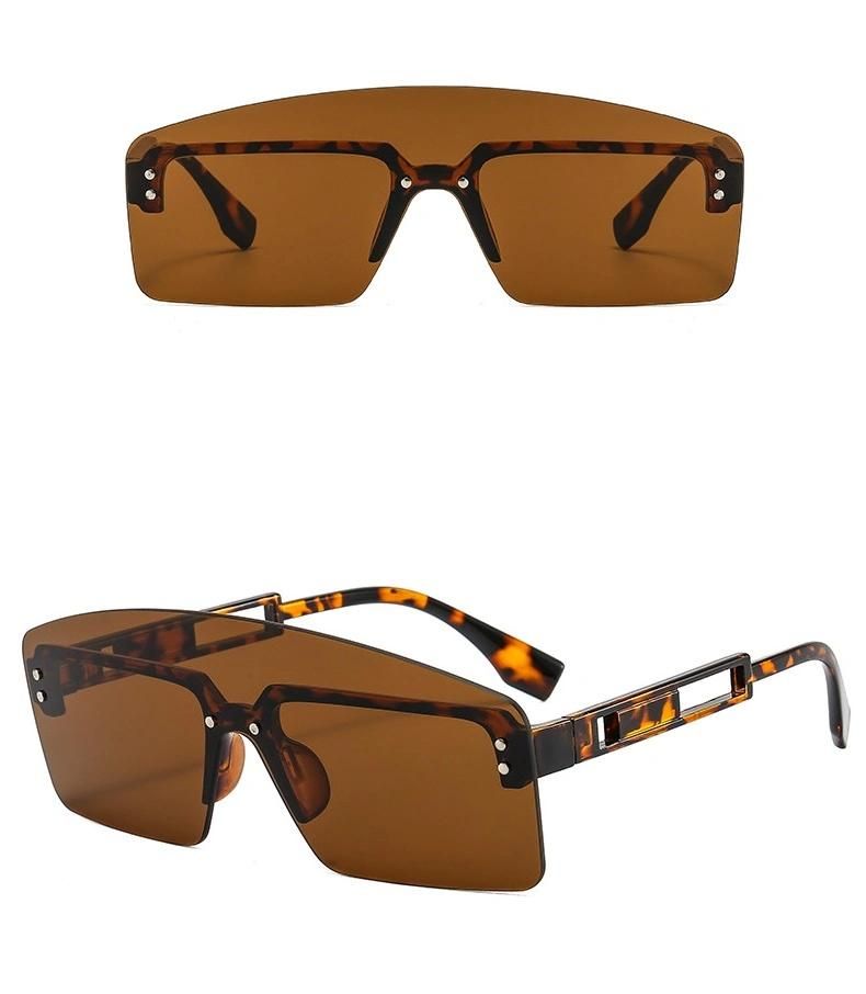 2022 New Fashion Square Sunglasses Women Men Shield Gradients Lens PC Alloy Frame Quality Luxury Sunglasses