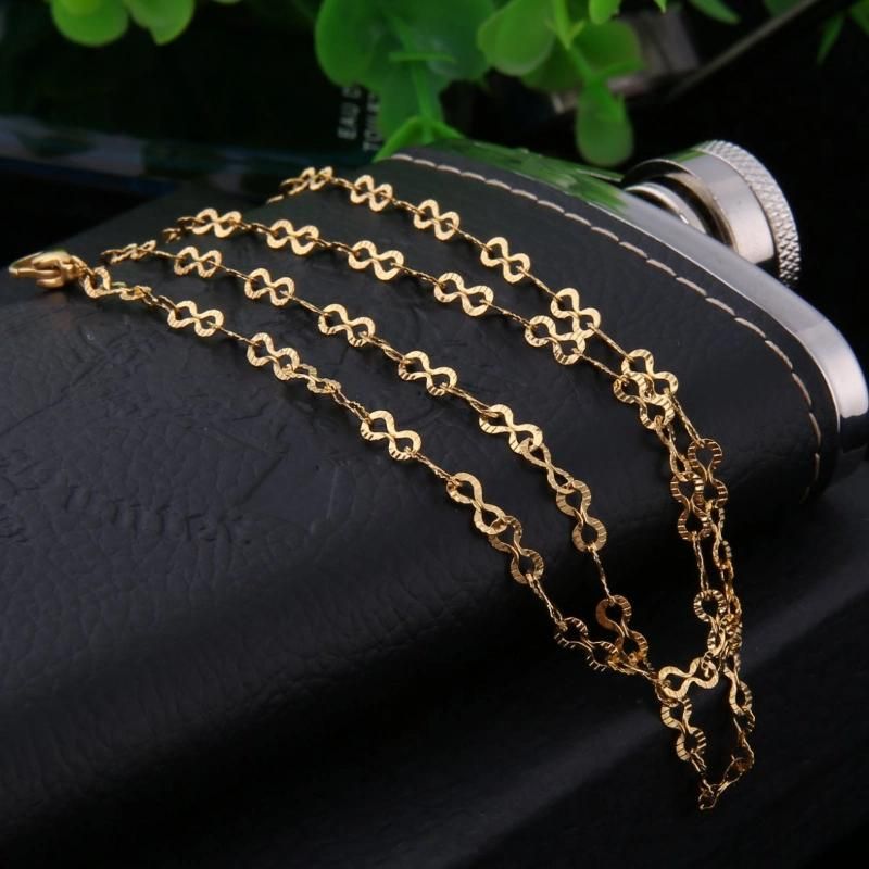 Necklace Embossed Eight Figure Chain Bracelet for Fashion Jewelry
