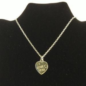 Silver Heart Pendant Necklace Jewelry (FN16040813)