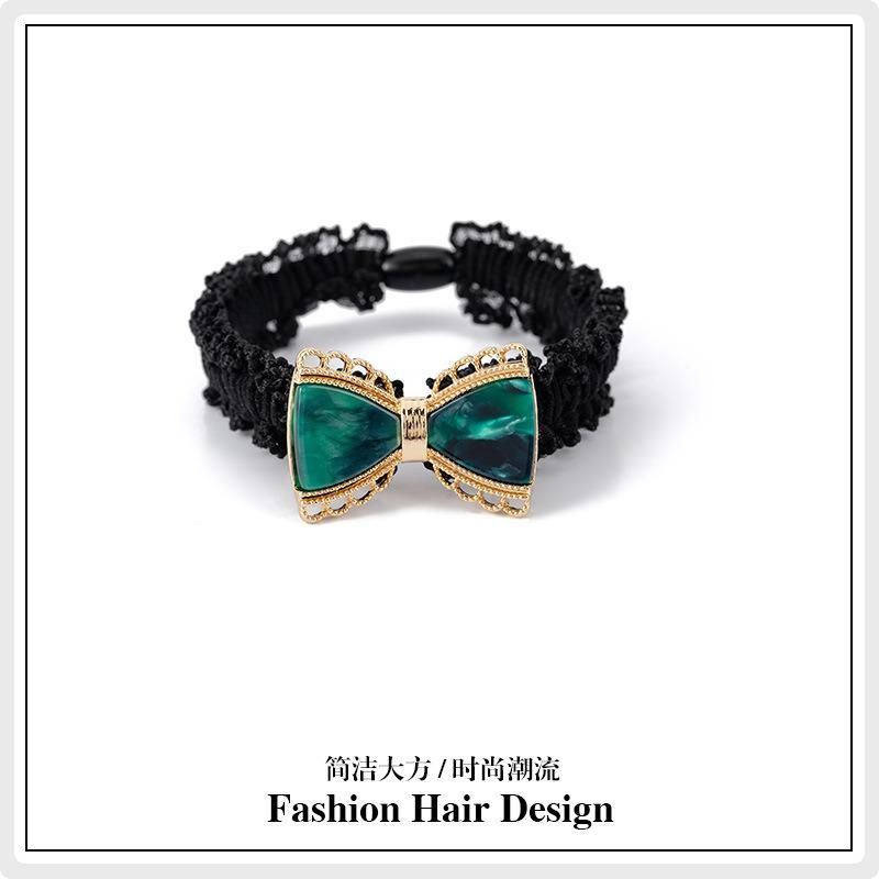 Fashion Jewelry Simple Acetate Bow Tie Bow Hair Ring