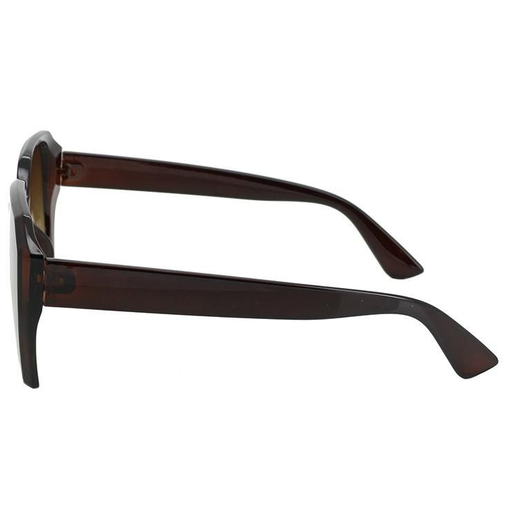 2022 Newly Crystal Brown Oversize Fashion Sunglasses