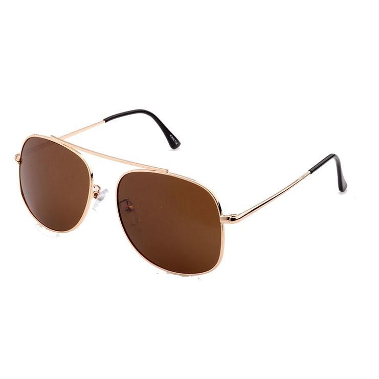 2018 Factory Directly Brown Lens Metal Sunglasses