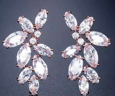 Pear CZ Wedding Earring Jewelry, Bridal CZ Earring Jewelry, Bridesmaid Earring Jewelry, Bridal Jewelry