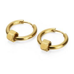Man Fashion Star Jewelry Stainless Steel Silver Gold Earring