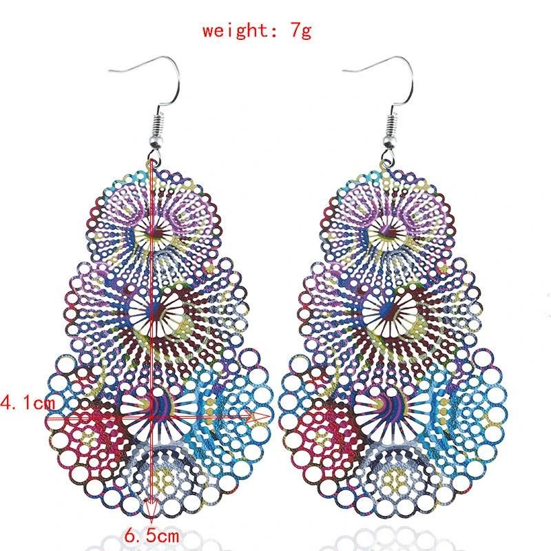 Wholesale Fashion Colorful Earrings Layered Designs for Women