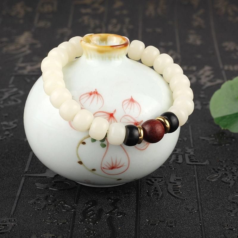 Fashion Jewelry Natural White Jade Bodhi Root Bracelets