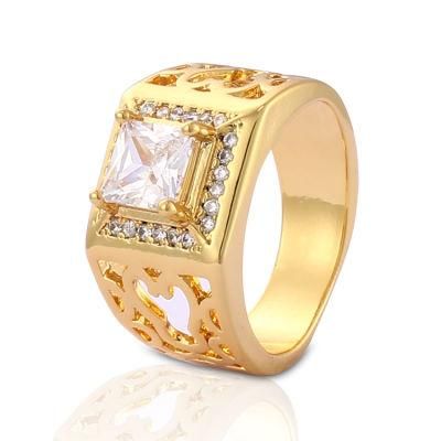 Stainless Steel Silver 18K Gold Plated Fashion Women Engagement Finger Wedding Rings Jewelry Design