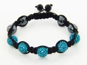 Baby Blue Shamballa Bracelet Stones 2.50ct (JDH-BL80007)