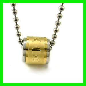 2012 Stainless Steel Gold Plated Skull Pendant Jewelry