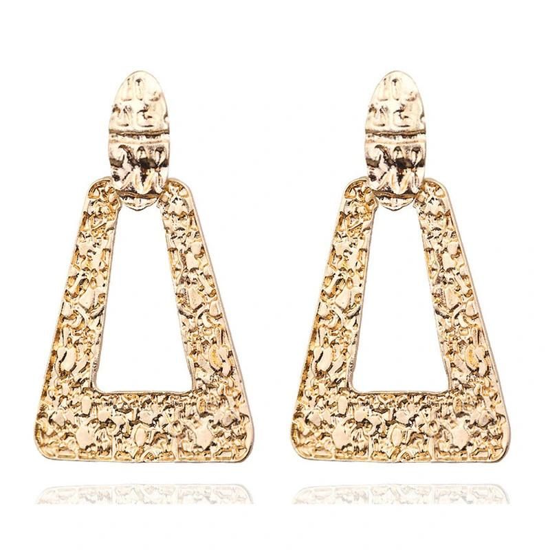 Women Vintage Big Geometric Hanging Earring Fashion Imitation Jewelry