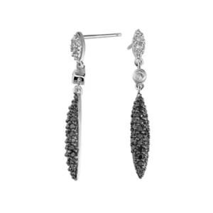 Hot Selling Dangle 925 Sterling Silver Earring with Pave CZ