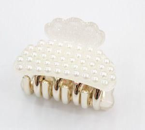 White Pearl Hair Claw for Girl