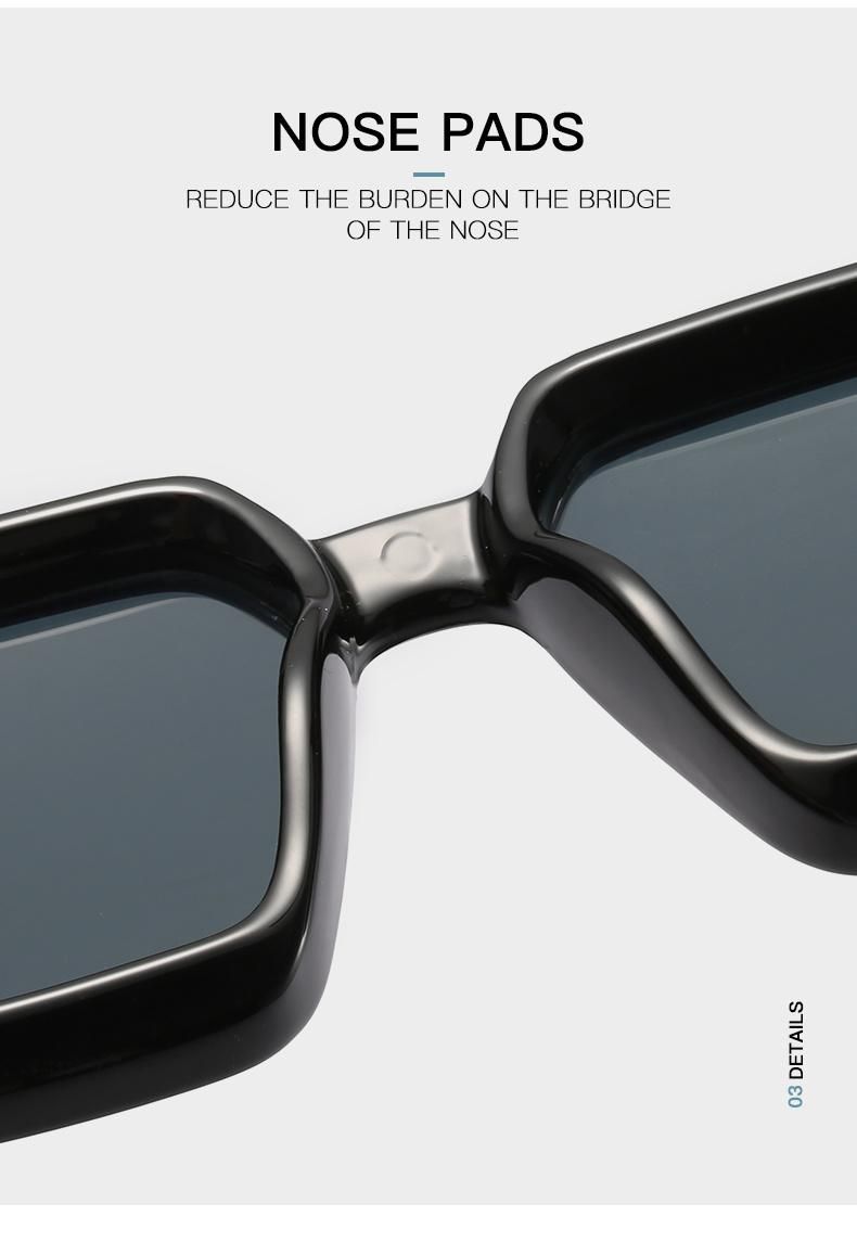 Large-Frame Sunglasses with Green Markings, The Same Model with Sunglasses, Cross-Border Foreign Trade Street Photography Catwalk Glasses