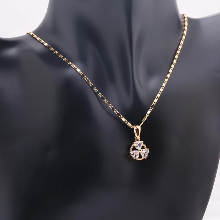 New Fashion Zirconia 18K Gold Plated Imitation Jewelry Sets