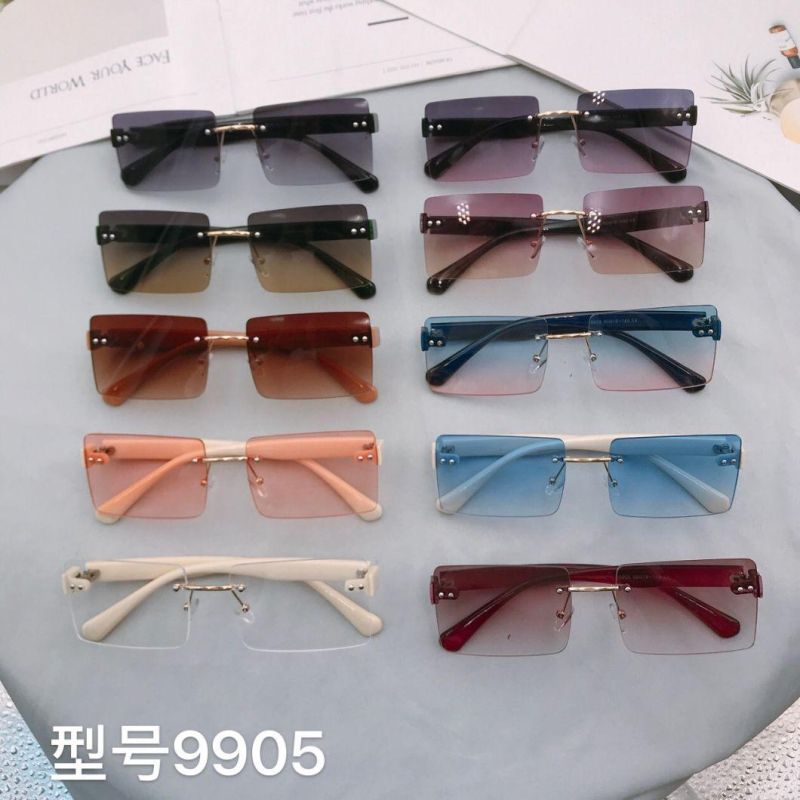 New Design Sunglasses Manufacturer Custom Sun Glasses Personality UV400 Square Wholesale Shades Sunglasses