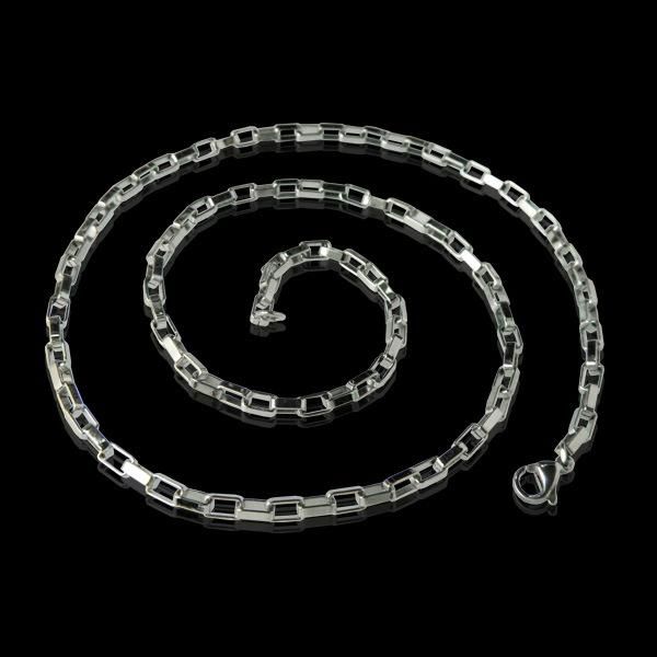 Steel Jewelry 1.5mm Box Necklace, 316L Stainless Steel Chain