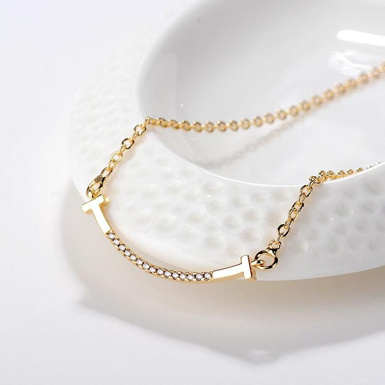 Mother′s Day Gift Jewelry Engagement Wedding 18K Gold Neck Child Pendant Chain Necklace Designs