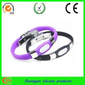 Silicone Power Band with Metal Buckle