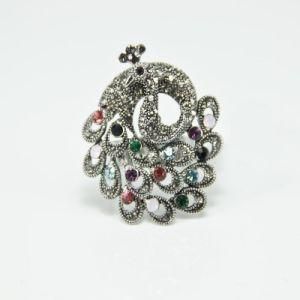 Fashion Jewelry New Style CZ Silver Diamond Rings (O02)