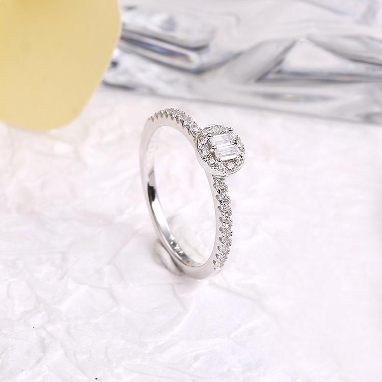 Fashion Jewelry Fashion Accessories Cubic Zirconia Hip Hop Jewellery Women Trendy Hot Sale High Quality Wholesale Ring