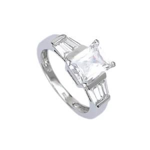 Brand Jewelry Women White Sapphire 925 Silver Filled Wedding Ring
