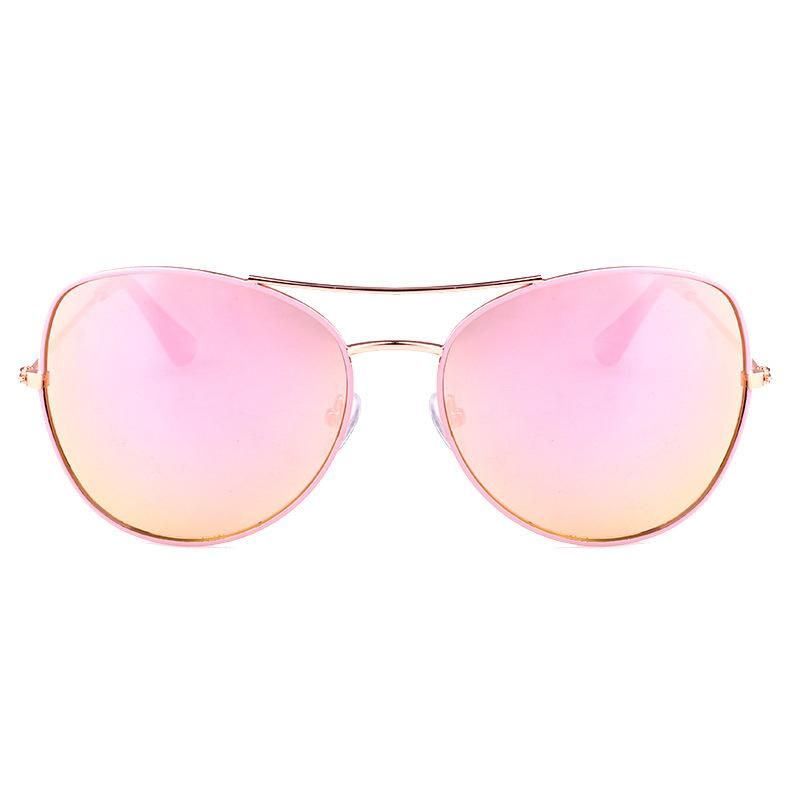 2018 Lovely Pink Lens Metal Sunglasses