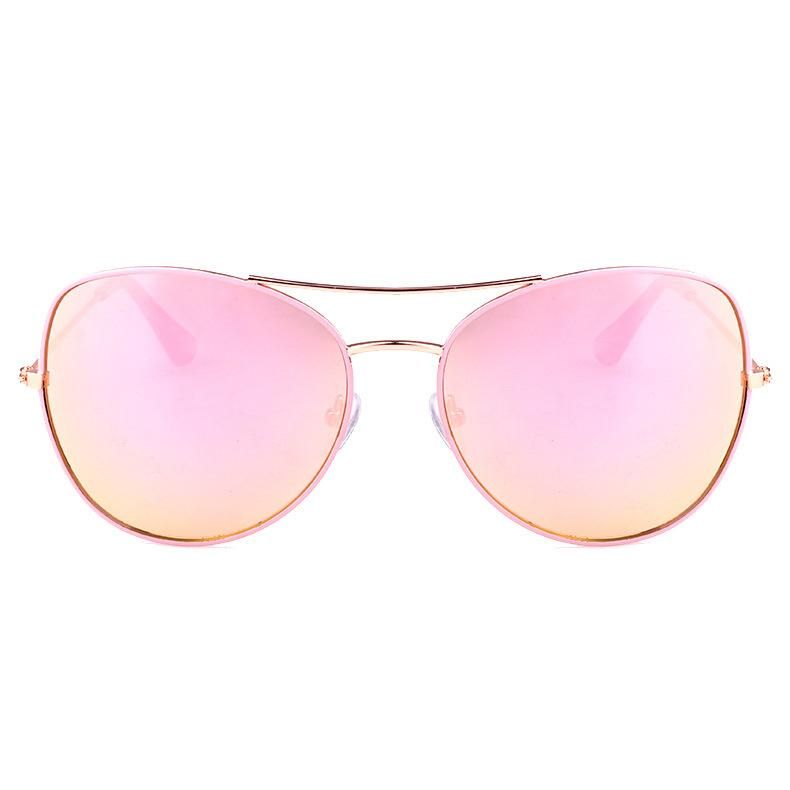 2018 Lovely Pink Lens Metal Sunglasses