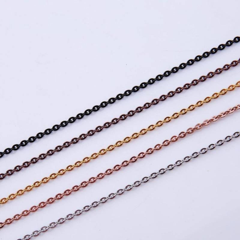 Fashion Jewelry Stainless Steel Jewelry Necklace Flat Cable Chain