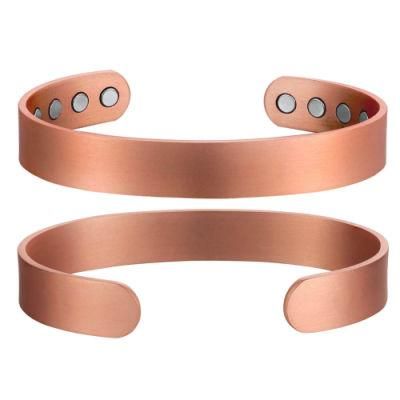 Copper Bracelet Pure Copper Bangle for Arthritis with Magnets for Effective Joint Pain