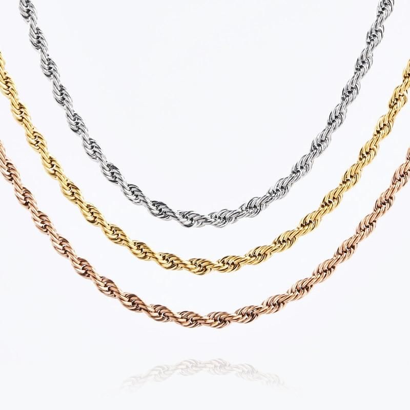 Manufacturer Wholesale Stainless Steel Necklace Making Rope Chain Necklace for Bracelet Anklet Handmade Craft Design