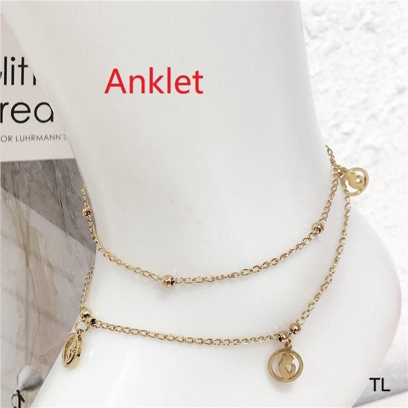 Manufacturers Wholesale Fashion Jewelry Anklets, Stainless Steel Jewelry Gold Ankle Chain