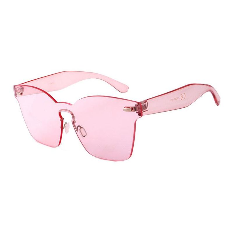 2018 Hot Selling Fashion One Piece Colored Lens Sunglasses