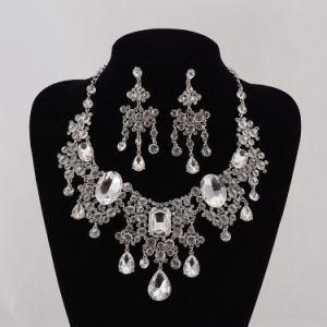 White Crystal Fashion Girls Earrings Jewelry Set