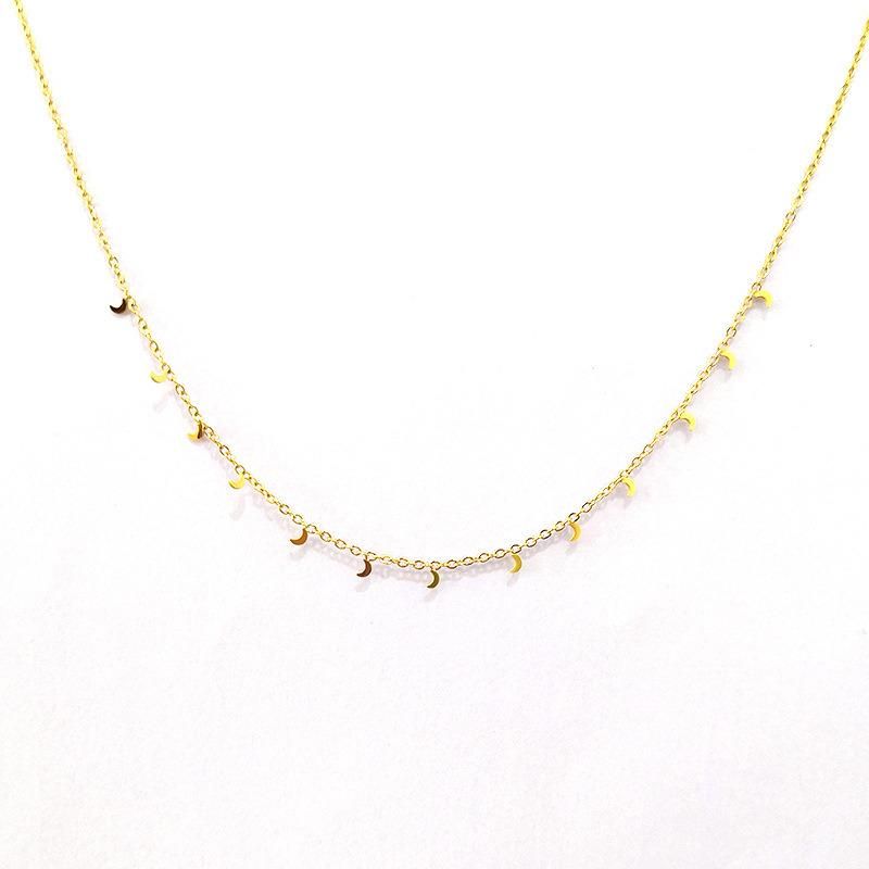 Manufacturer Custom Non Fade Fashion Jewelry High Quality 18K PVD Gold Plated Stainless Steel jewellery 18K Gold Chain Necklace