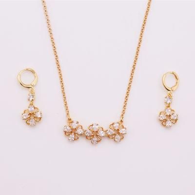 18 K Gold Plated Fashion Imitation Jewelry Set for Lady