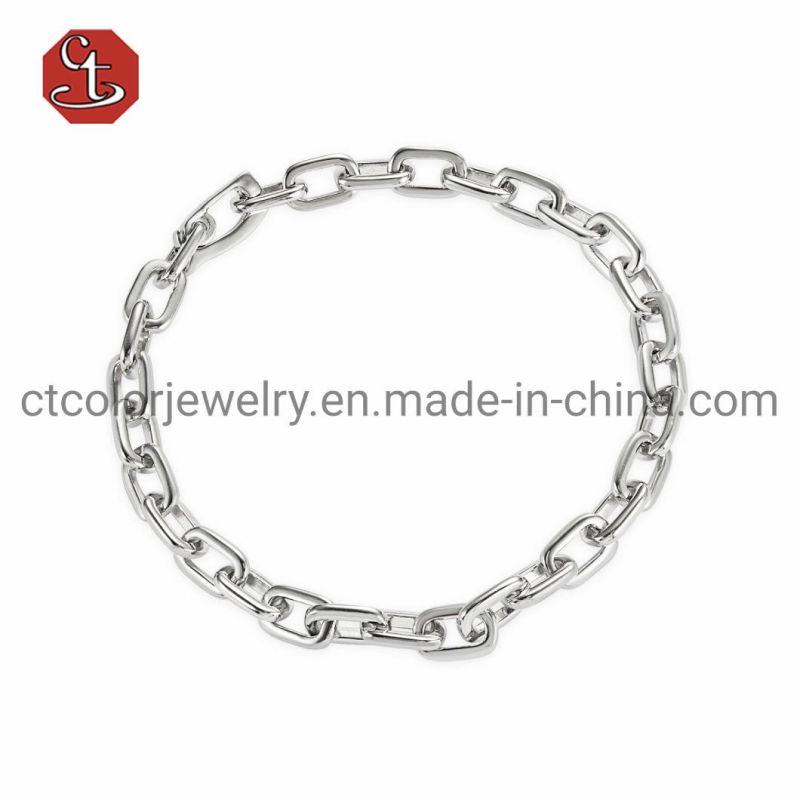 Fashion Jewelry Tidal Current hip hop Design 925 Silver Simple Bracelet and Bangle