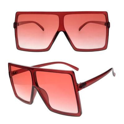 New Developed Large Frame Plastic Fashion Sunglasses