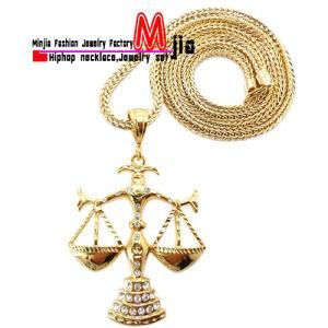 New Fashion Jewelry Iced out Balance Scale Hip Hop Pendant Necklace (QP13)