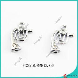 Metal Silver Zinc Alloy Metal Trumpet Charm