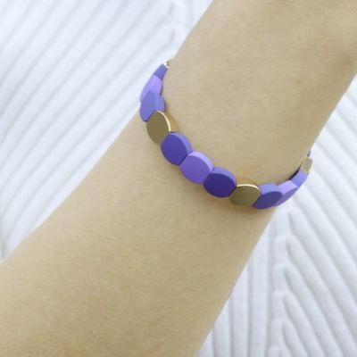 Purple Gold Two Color Bracelet