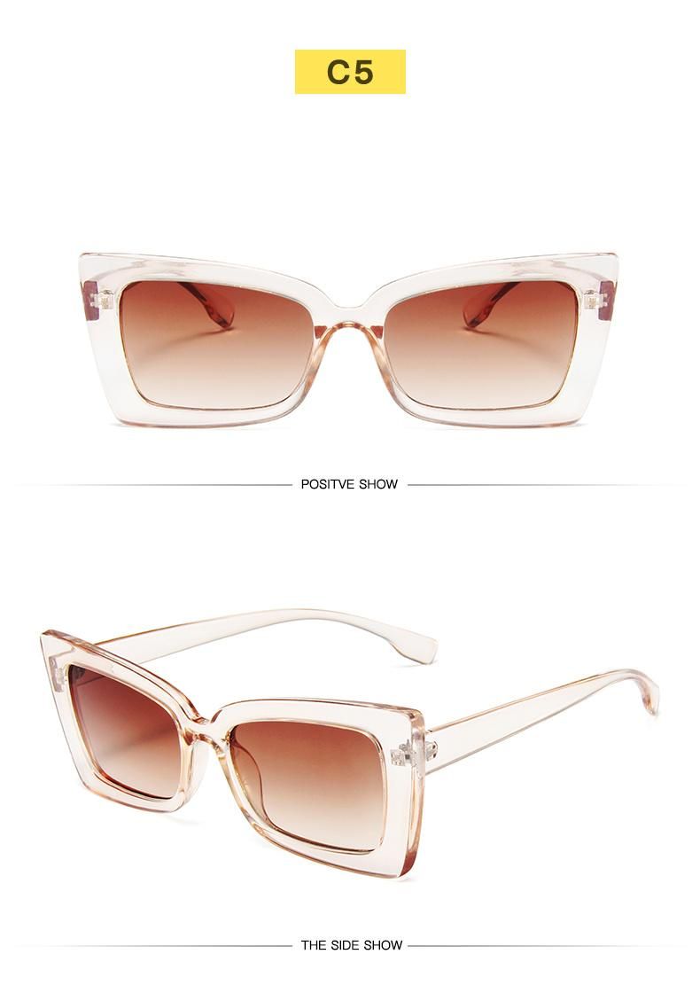 Metal Hinge Butterfly Shape Sunglasses European and American Trend Is Fashionable Sunglasses