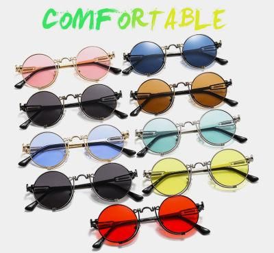 2022 Punk Metal Sunglasses Spring Steam Style Fashion Sunglasses