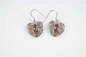 Openwork Alloy Heart Shapped Earring