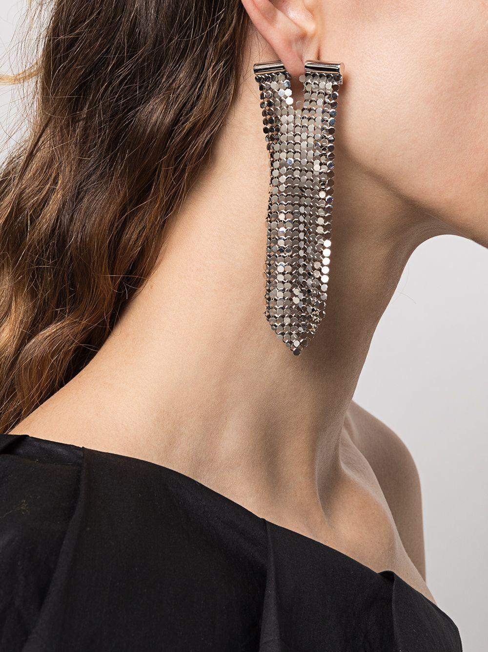 European and American Exaggerated Tassel Sequins Long Earrings Jewelry