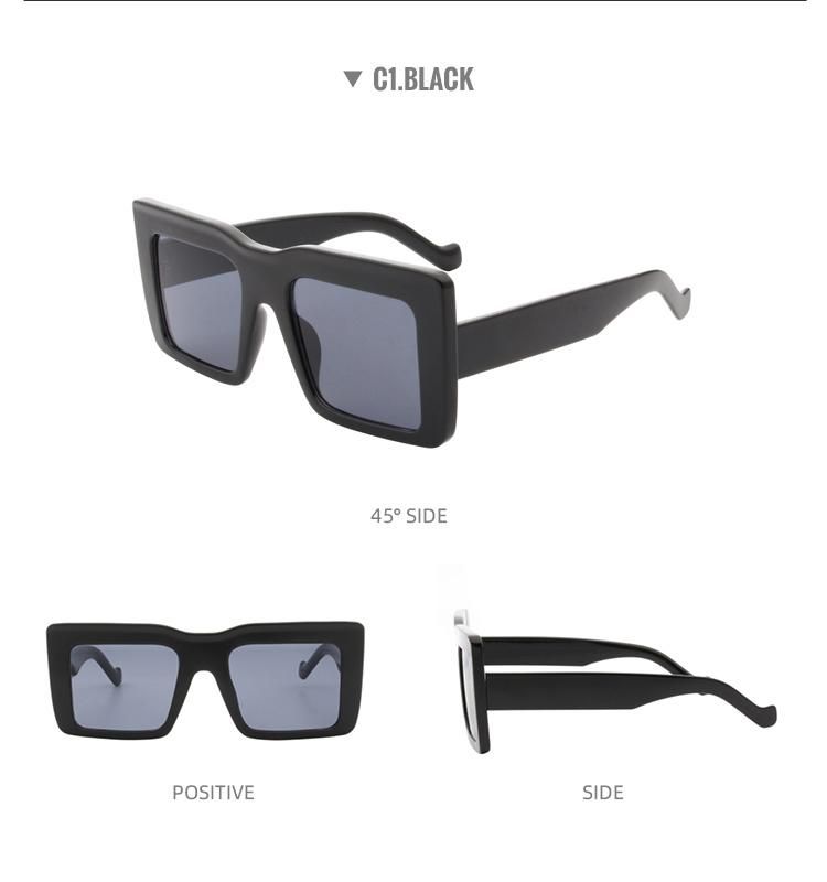 2022 New Arrivals Women Men Oversized Square Big Frame Sunglasses Shades Cheap Sunglasses